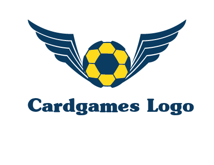 soccer ball with wings logo