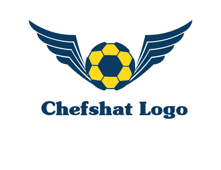 soccer ball with wings logo