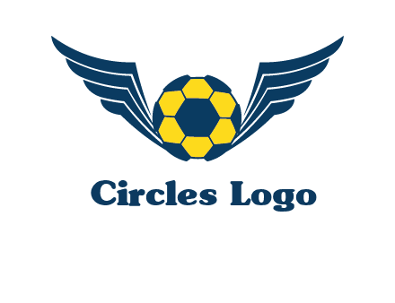 soccer ball with wings logo