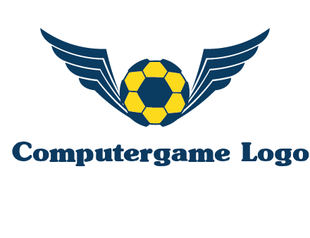 soccer ball with wings logo