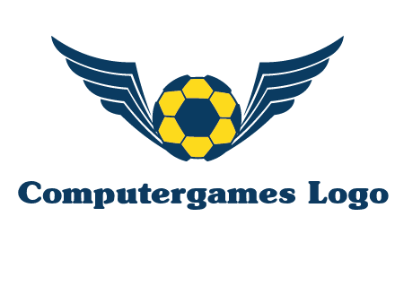 soccer ball with wings logo