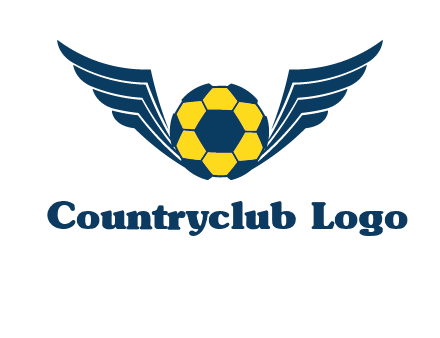 soccer ball with wings logo