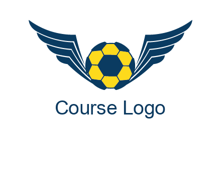 soccer ball with wings logo
