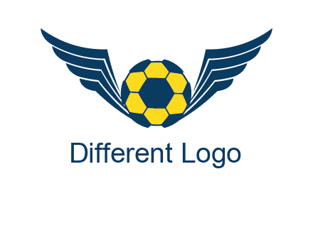 soccer ball with wings logo
