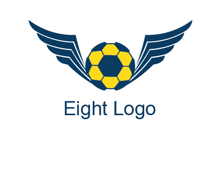 soccer ball with wings logo