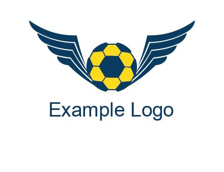 soccer ball with wings logo
