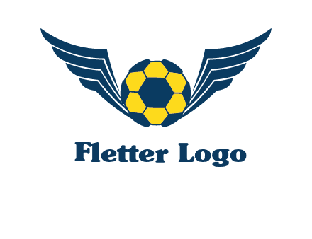 soccer ball with wings logo