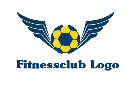 soccer ball with wings logo