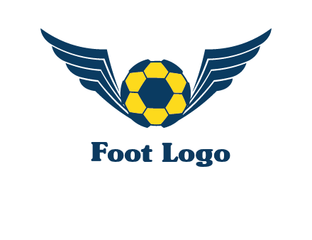 soccer ball with wings logo