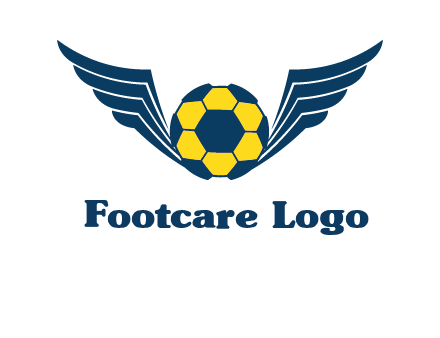 soccer ball with wings logo