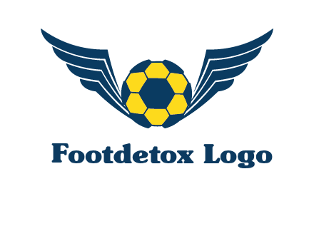 soccer ball with wings logo
