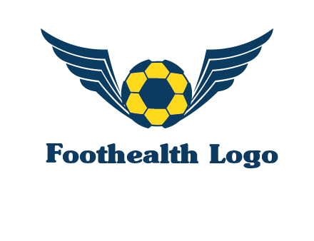 soccer ball with wings logo