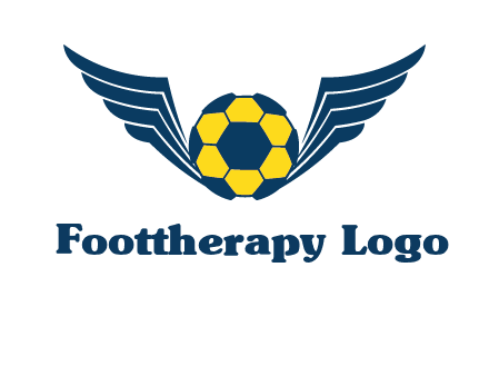 soccer ball with wings logo