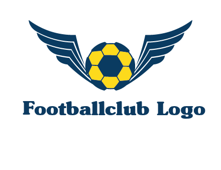 soccer ball with wings logo