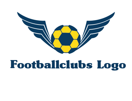 soccer ball with wings logo