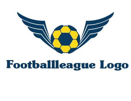 soccer ball with wings logo