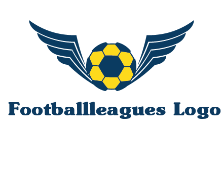 soccer ball with wings logo