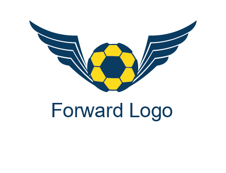 soccer ball with wings logo