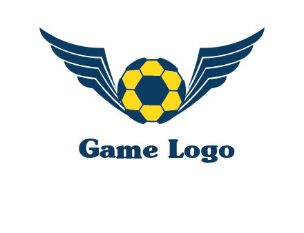 soccer ball with wings logo