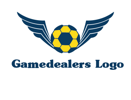 soccer ball with wings logo