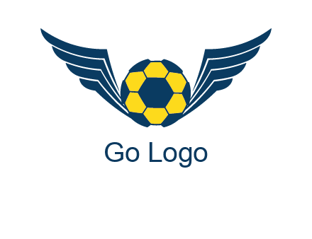 soccer ball with wings logo