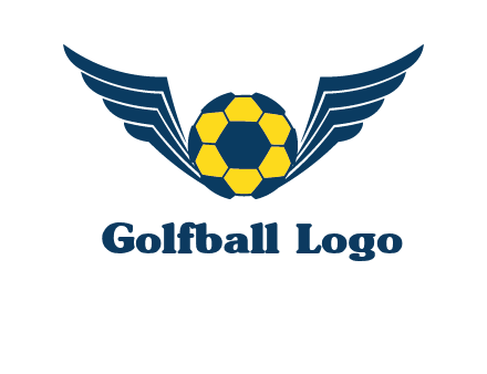 soccer ball with wings logo