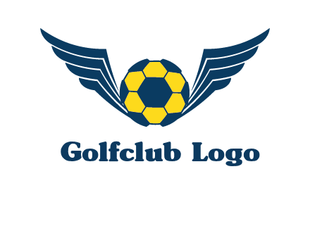 soccer ball with wings logo