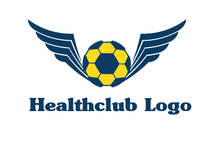 soccer ball with wings logo