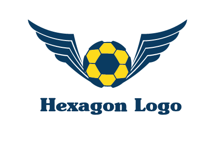 soccer ball with wings logo
