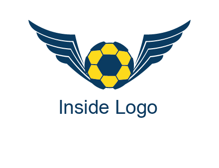 soccer ball with wings logo