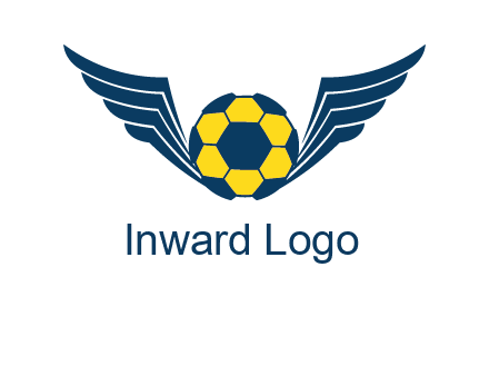 soccer ball with wings logo
