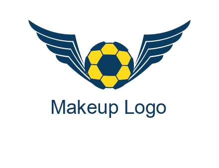 soccer ball with wings logo