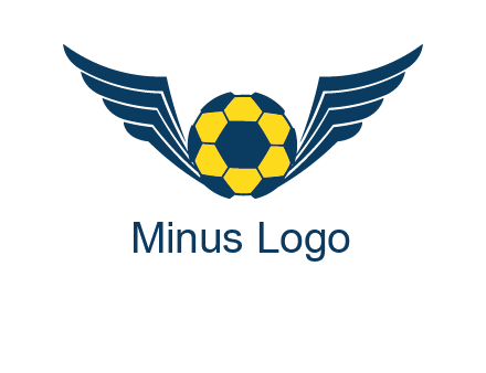 soccer ball with wings logo
