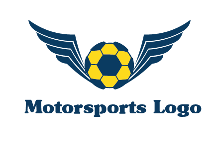 soccer ball with wings logo