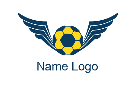 soccer ball with wings logo