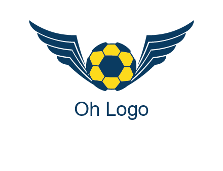soccer ball with wings logo