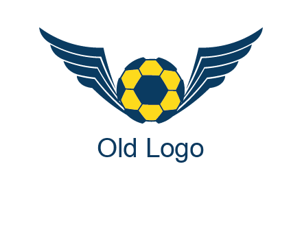 soccer ball with wings logo