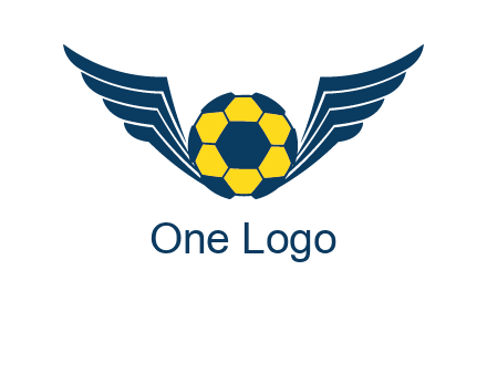 soccer ball with wings logo