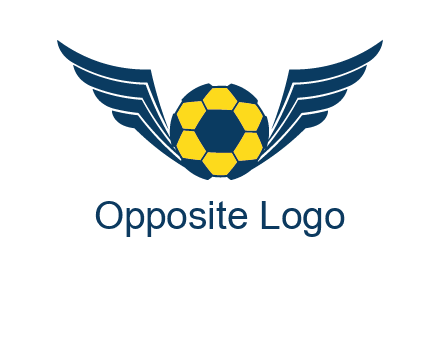 soccer ball with wings logo