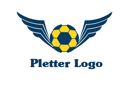 soccer ball with wings logo