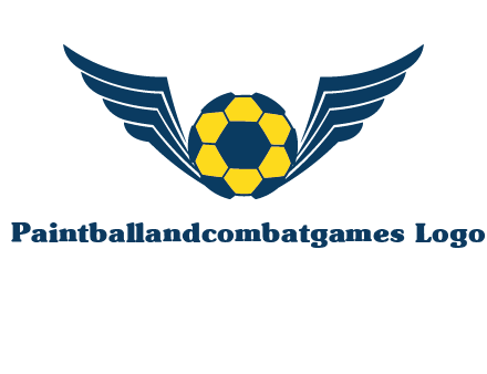soccer ball with wings logo