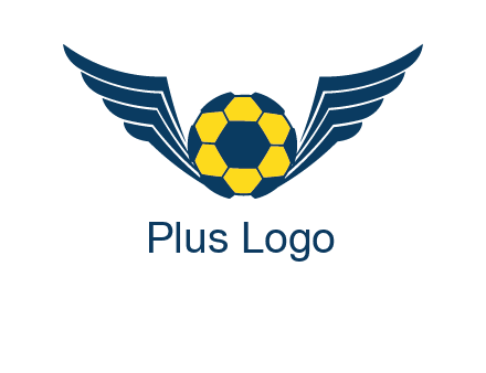 soccer ball with wings logo