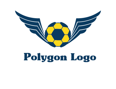 soccer ball with wings logo