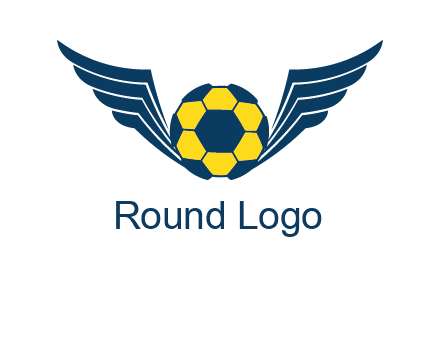 soccer ball with wings logo