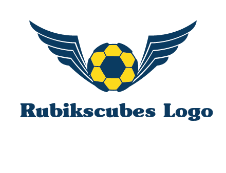 soccer ball with wings logo