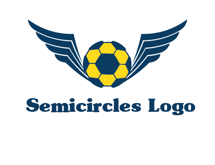 soccer ball with wings logo