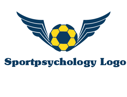 soccer ball with wings logo