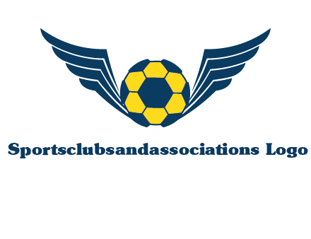 soccer ball with wings logo