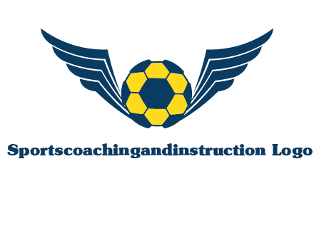 soccer ball with wings logo