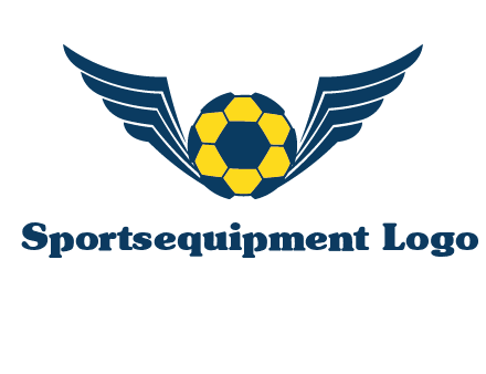 soccer ball with wings logo